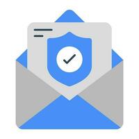 Perfect design icon of mail security vector