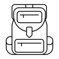 Premium download icon of backpack vector