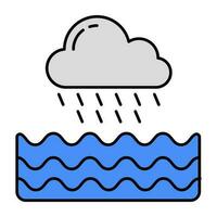 Rainfall icon in perfect design vector