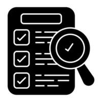 Perfect design icon of search list vector