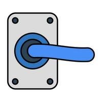 icono de diseño único de la cerradura de la puerta vector