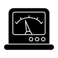Solid Vector design of speedometer