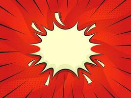 Retro Comic Style Background With Space For Text Message. vector