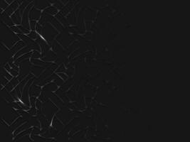 Paper Cut Tangled Lines Background In Black Color. vector