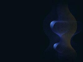 Abstract Background With Dotted Wavy Motion. vector