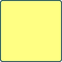 Isolated Square Icon In Yellow Color. vector