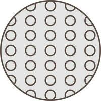 Isolated Golf Ball Icon In Gray Color. vector
