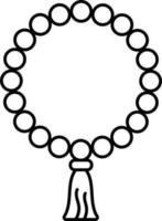 aislado rosario icono en línea Arte. vector