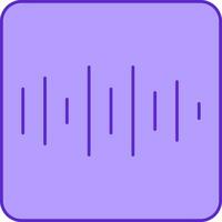 Flat Barcode Square Icon In Violet Color. vector