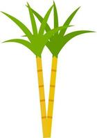 Isolated Sugarcane Icon In Flat Style. vector