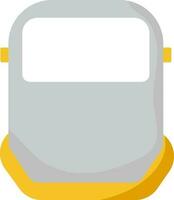 Welding Mask Icon In Gray And Yellow Color. vector