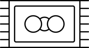 Flat Style Rug Icon In Line Art. vector