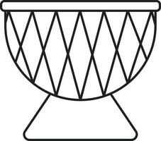 darbuka tambor icono en línea Arte. vector