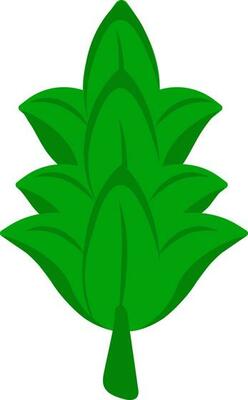 Flat Illustration Of Hops Icon Or Symbol.
