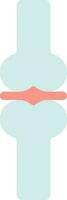 Red And Grey Joint Bone Icon Or Symbol. vector