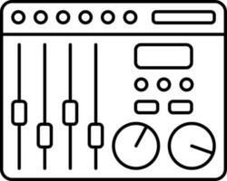 aislado igualada dispositivo icono en línea Arte. vector