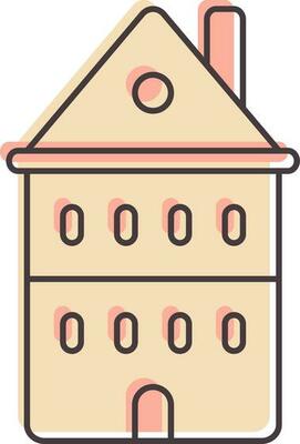 Home Icon In Pink Color.