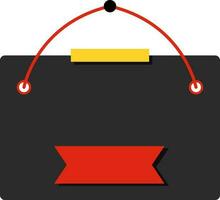 Colorful Square Tag Or Board Icon In Flat Style. vector