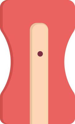 Red Sharpener Flat Icon Or Symbol.