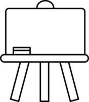 Whiteboard Line Icon In Linear Style. vector