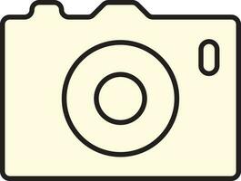 Digital Camera Icon In Linear Style. vector