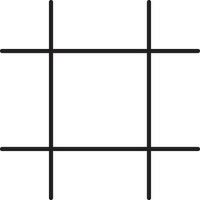 Black Thin Line Art Grid Table Icon. vector