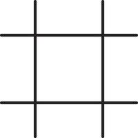 Black Thin Line Art Grid Table Icon. vector