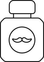 Shaving Cream Box Black Thin Line Icon. vector