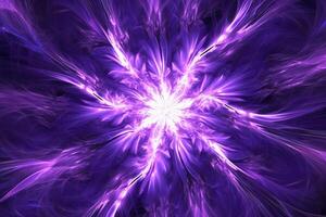 Lazer light fractals, purple and white. photo