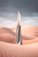 illustration of a desert abstract tech. photo