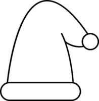 Isolated Conical Hat Icon In Line Art. vector