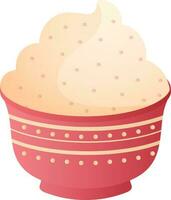 Cupcake Or Muffin Element In Flat Style. vector