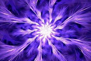 Lazer light fractals, purple and white. photo