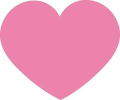 Isolated Heart Icon In Pink Color. vector