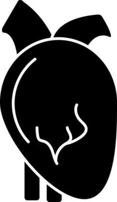 Illustration Of Human Heart Icon.