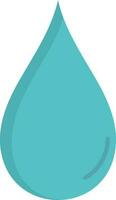 Illustration Of Water Drop Icon In Blue Color. vector