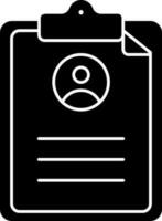 User Document Clipboard Icon. vector