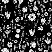 Seamless Pattern, Minimalist and Simple Silhouette - Vector illustration