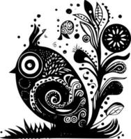 Zentangle - High Quality Vector Logo - Vector illustration ideal for T-shirt graphic