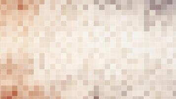 A geometric pattern background with brown and white squares. photo