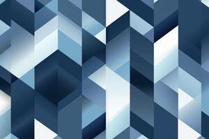 An abstract blue and white background with square shapes. photo