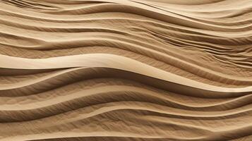A sandy landscape with patterns and textures formed by the wind. photo