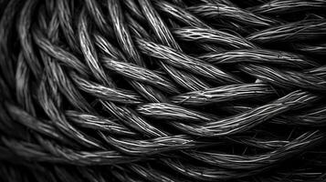 Twisted coiled wire texture detail. photo