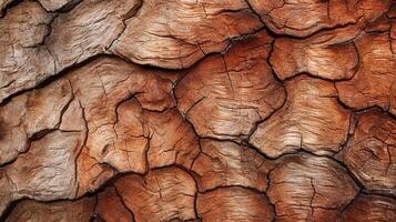 The intricate patterns and textures of tree bark up close. photo