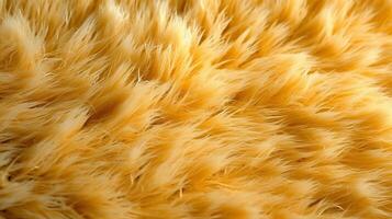 A detailed close-up of fluffy animal fur with intricate patterns and textures. photo