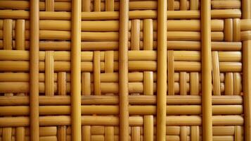 A detailed bamboo wall texture. photo