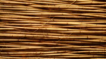 A textured bamboo wall up close. photo