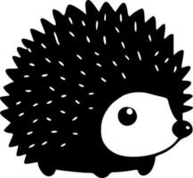 Hedgehog, Minimalist and Simple Silhouette - Vector illustration