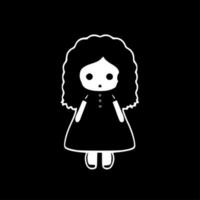 Doll - Minimalist and Flat Logo - Vector illustration