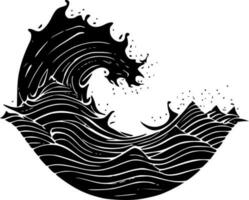Wave - High Quality Vector Logo - Vector illustration ideal for T-shirt graphic